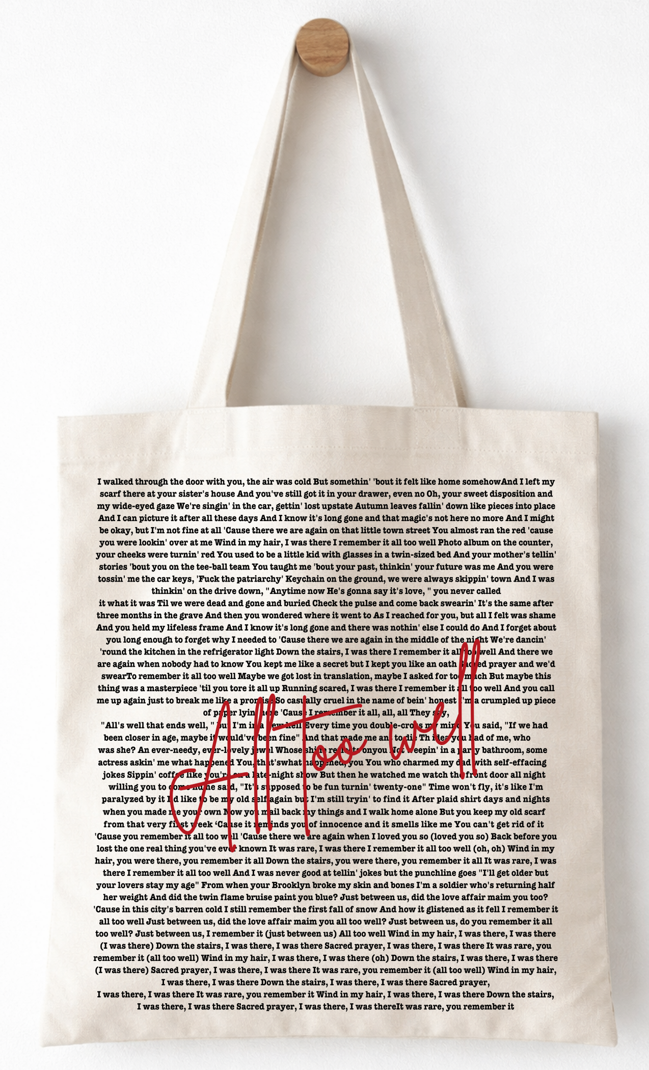 All Too Well tote