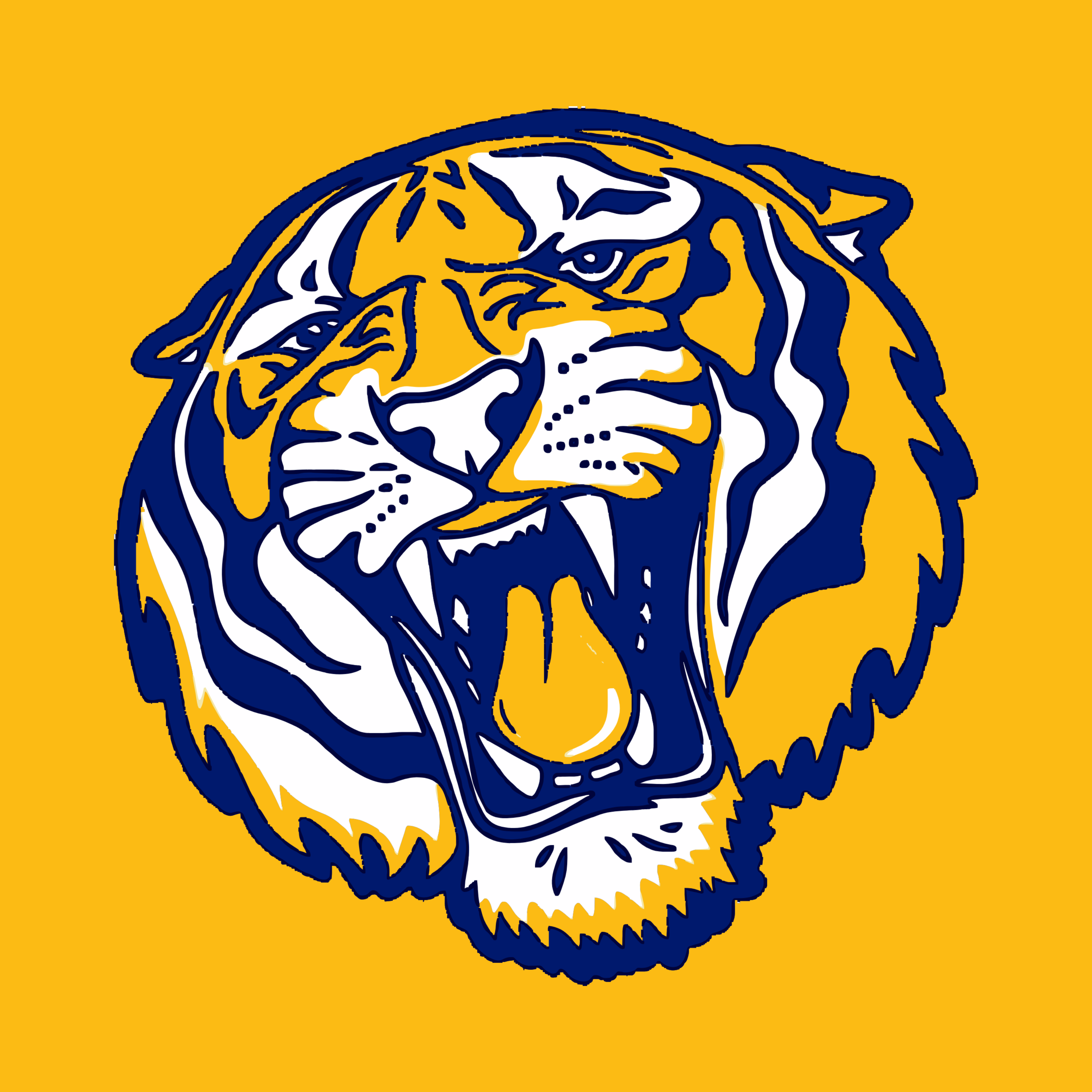 FULL FRONT TIGER HEAD