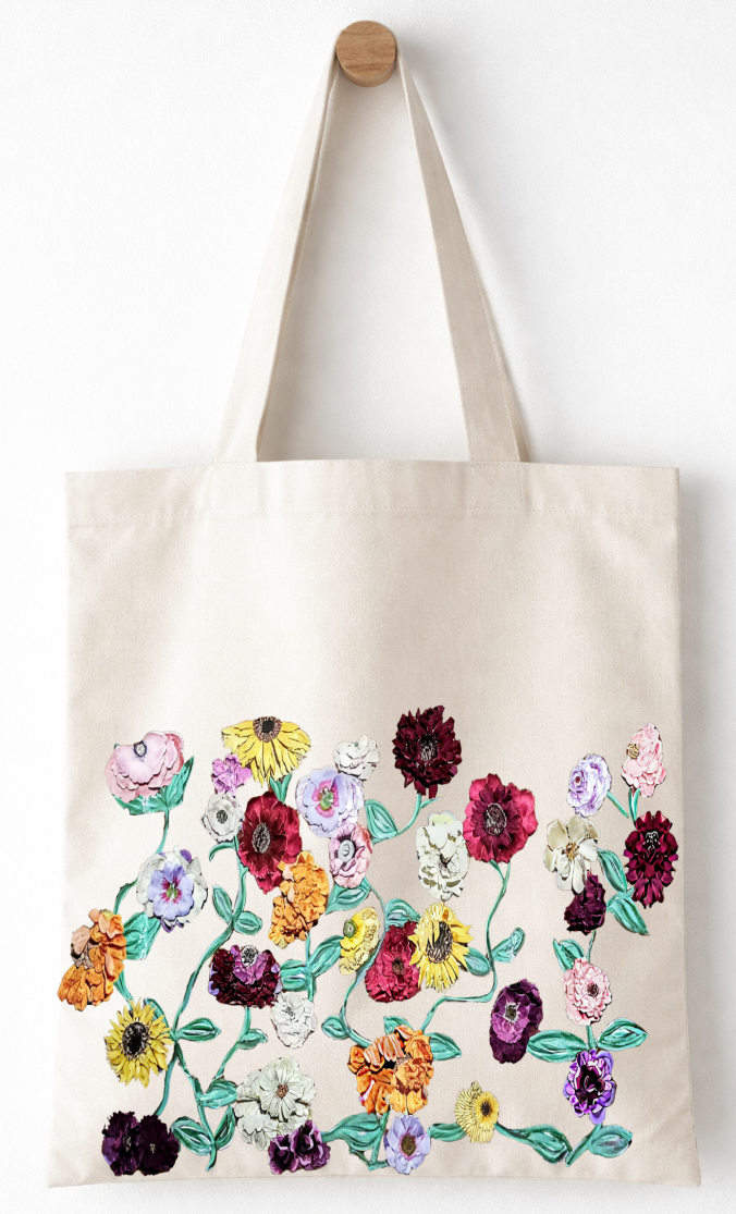 Surprise Song Flower Tote